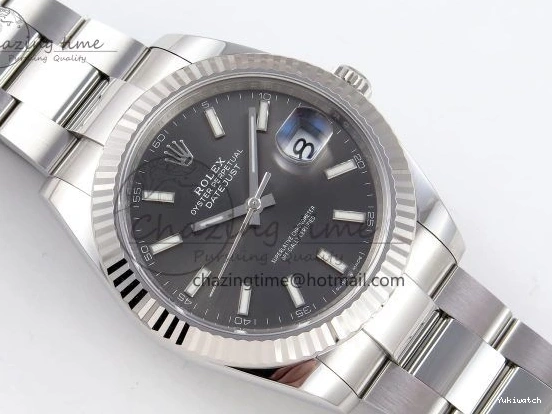 VR3235 DateJust 904L Dial on SS Edition Steel Best Bracelet Gray 41 Oyster 126334 1:1 C+F 0517